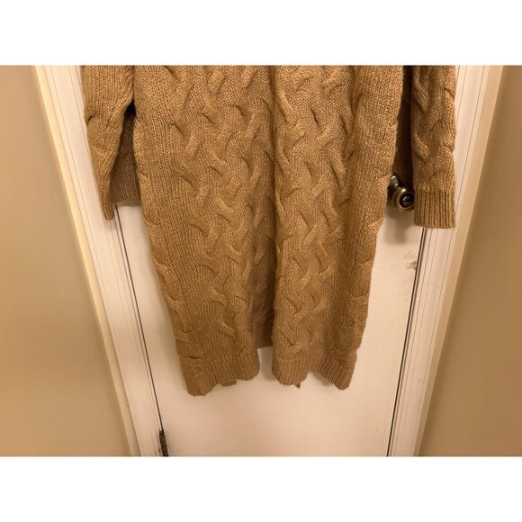 Simplee Apparel Women’s Long Sleeve Chunky Knit Cozy Sweater Tan Medium - Picture 9 of 14